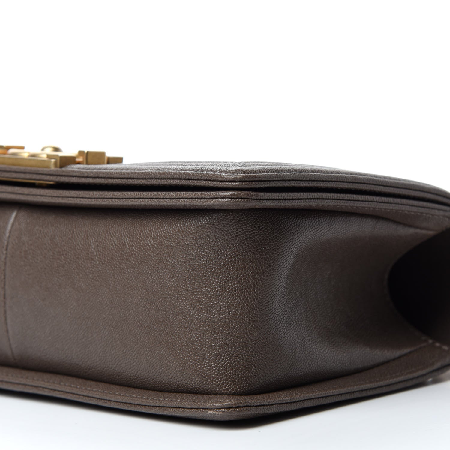 Chanel Caviar Quilted Medium Boy Flap Khaki 7 of 11