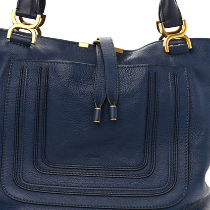 Chloe Calfskin Large New Marcie Tote Royal Navy 7 of 12