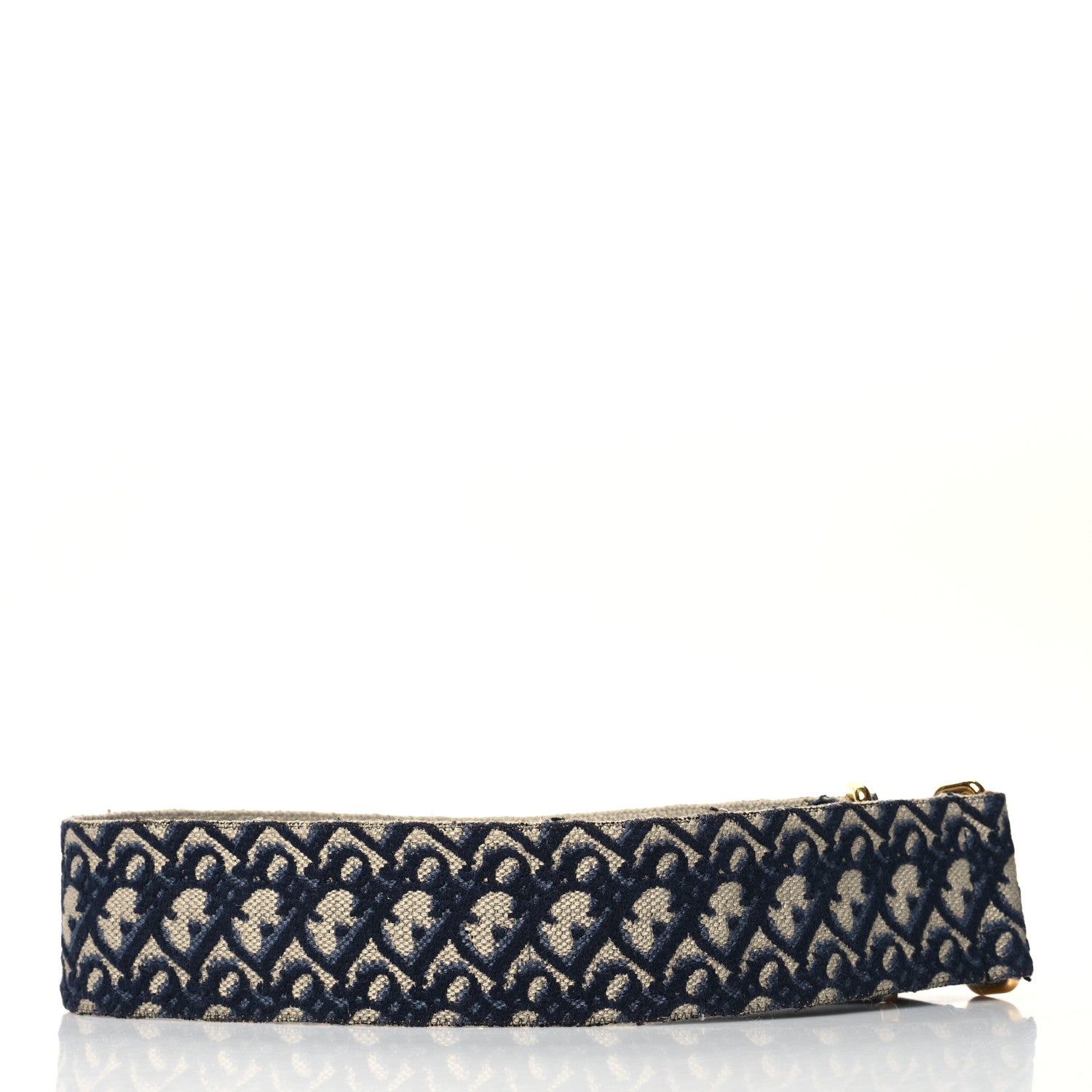 Christian Dior Oblique Shoulder Strap Blue 2 of 5