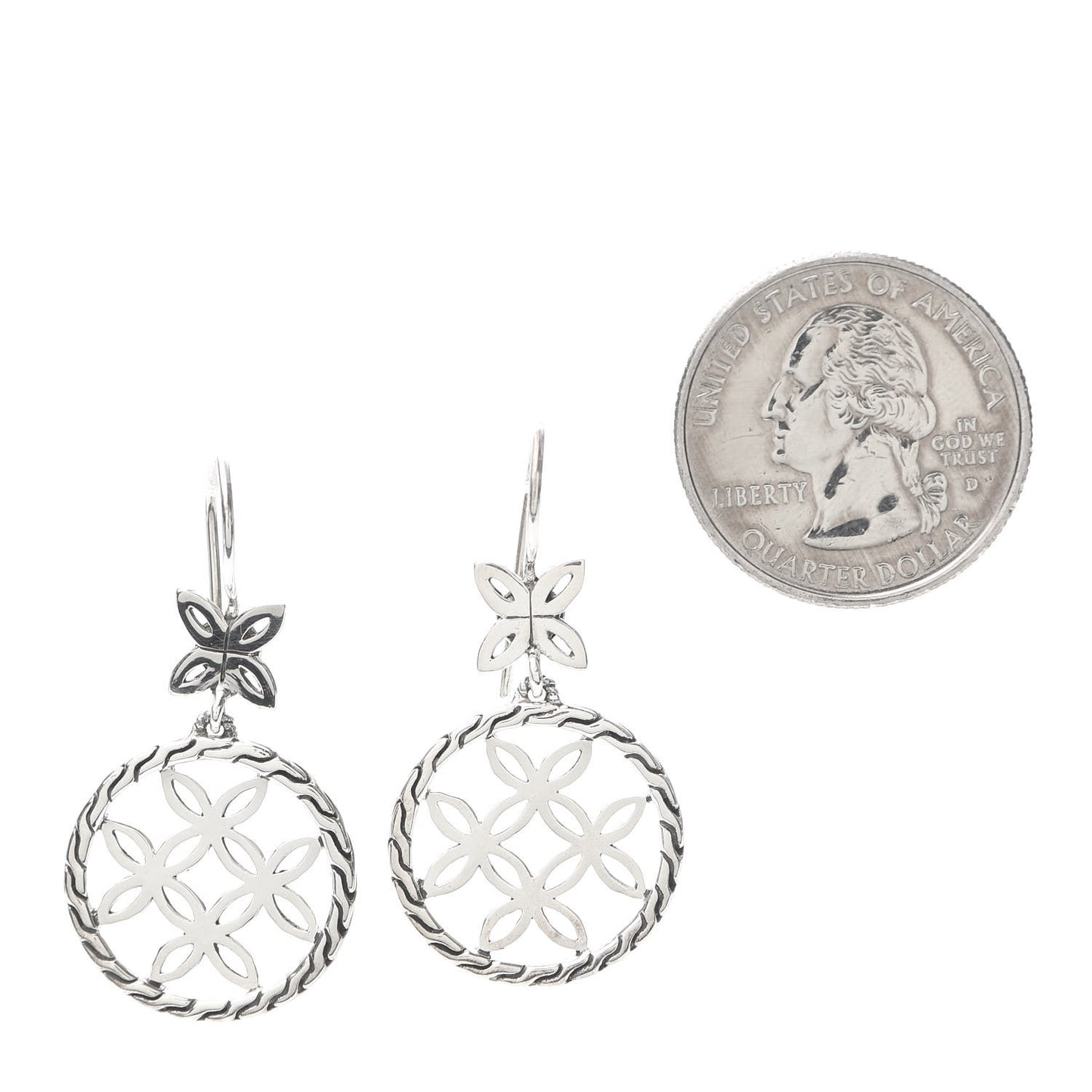 Sterling Silver Batu Kawung Earrings