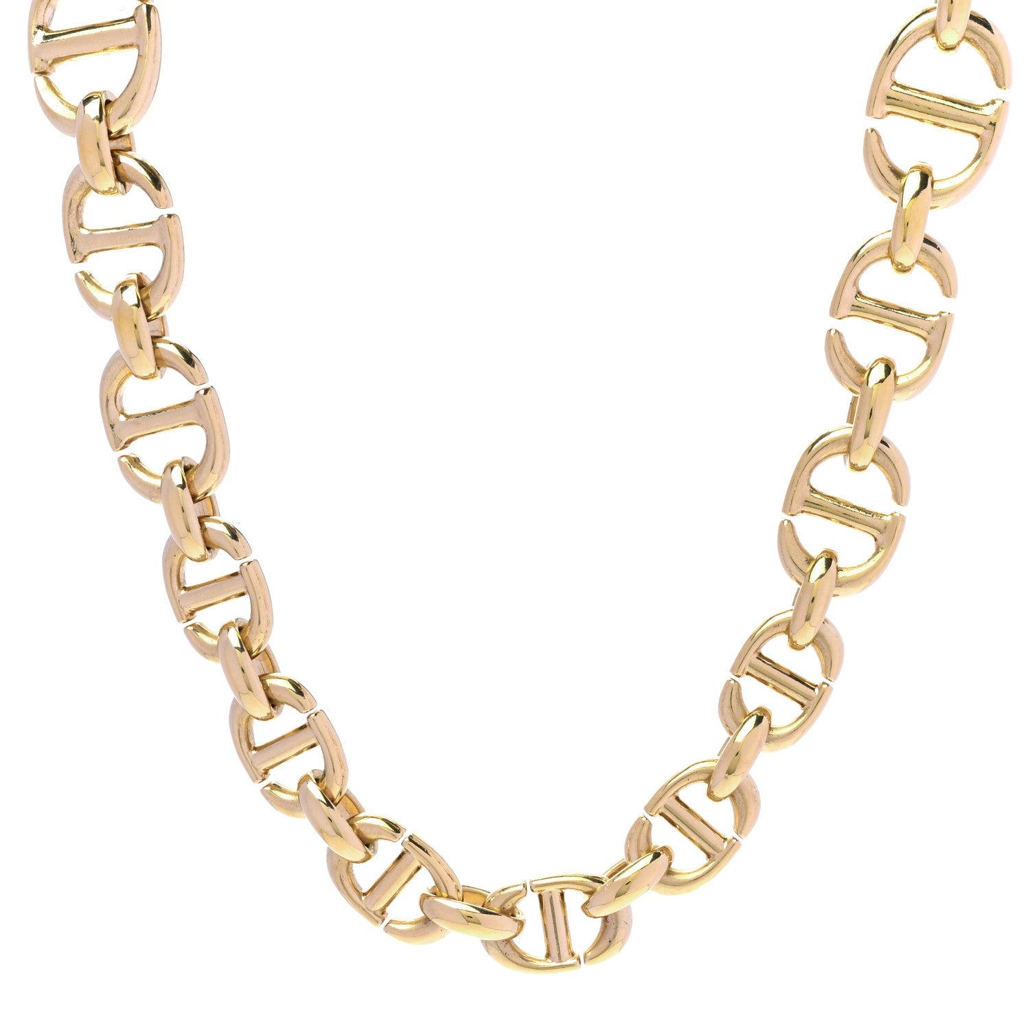 Christian Dior Metal CD Choker Necklace Gold 1 of 5