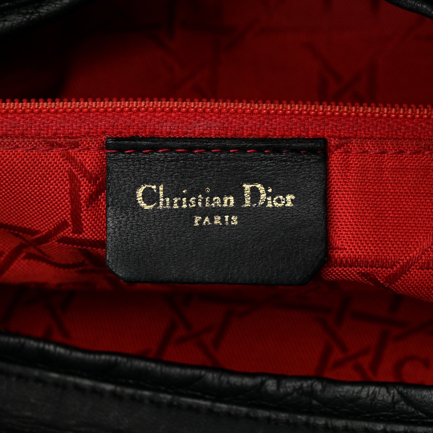 Christian Dior Lambskin Cannage Large Lady Dior Black 6 of 11
