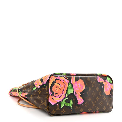 Louis Vuitton Monogram Roses Neverfull MM 4 of 12