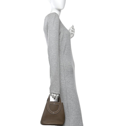 Hermes Taurillon Clemence Swift In-The-Loop 18 Bag Etoupe 2 of 10
