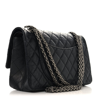 Chanel Aged Calfskin Quilted 2.55 Reissue 225 Flap Black 3 of 10