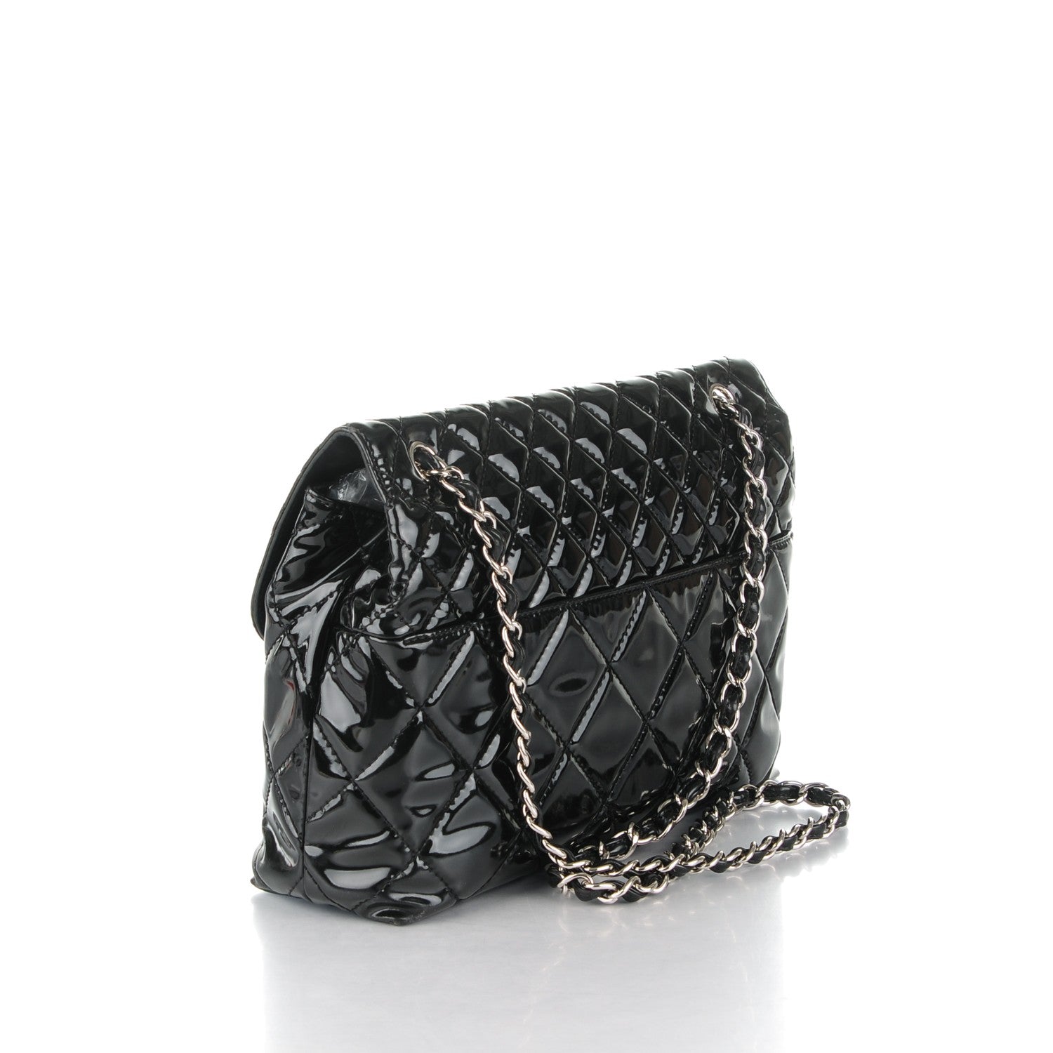 Chanel Vinyl Quilted In the Business Flap Bag Black 3 of 9