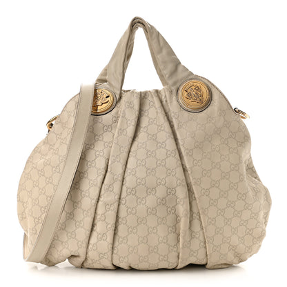 Gucci Guccissima Medium Hysteria Top Handle Bag Off White 1 of 11