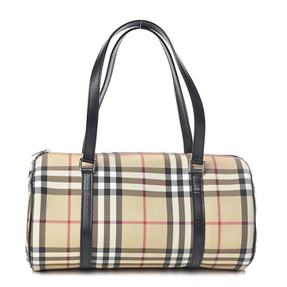 Burberry House Check Barrel Bag Black 1 of 9