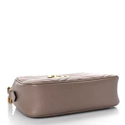 Gucci Calfskin Matelasse Small GG Marmont Chain Shoulder Bag Porcelain Rose 4 of 9