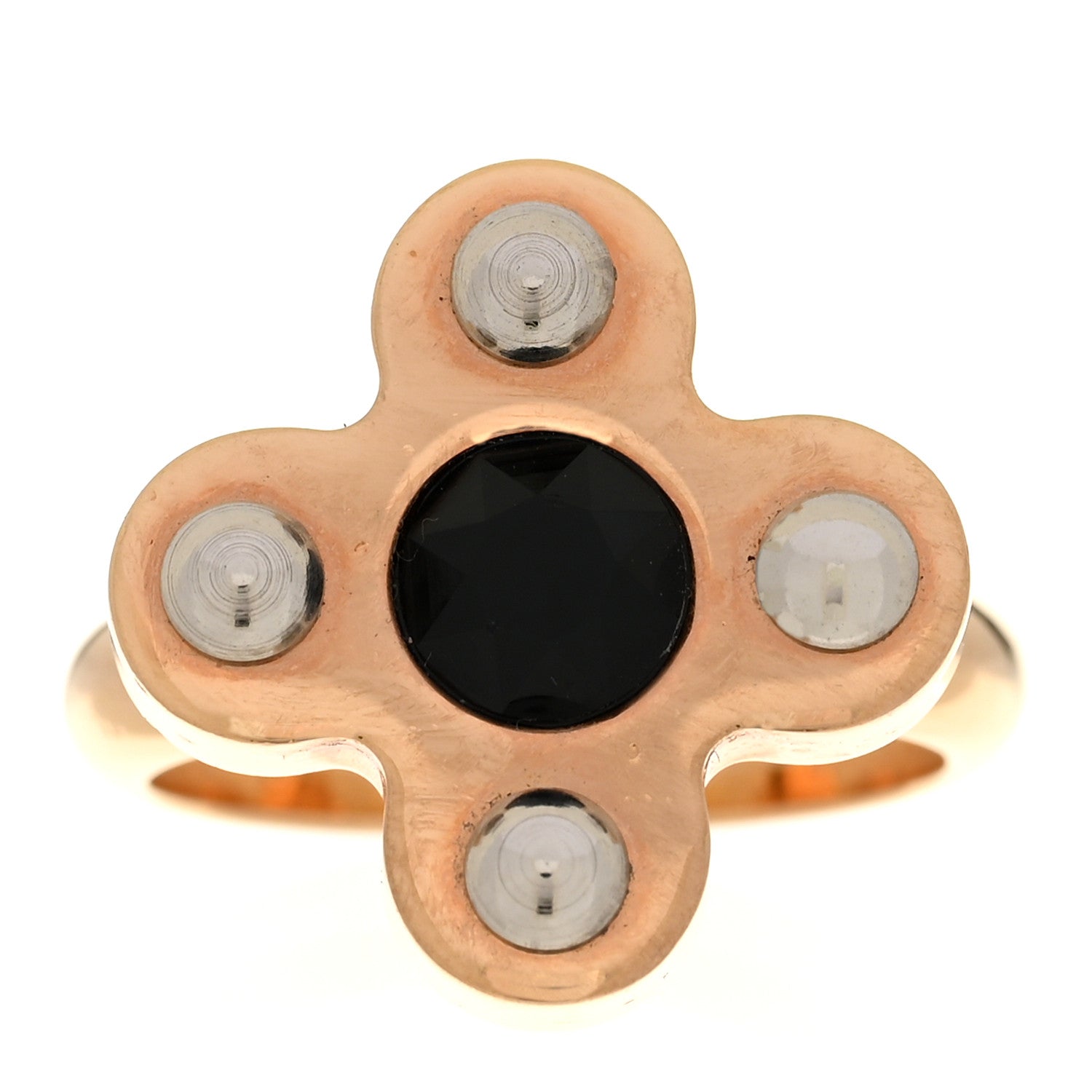 Louis Vuitton Metal Love Letters Timeless Ring L Gold 1 of 6