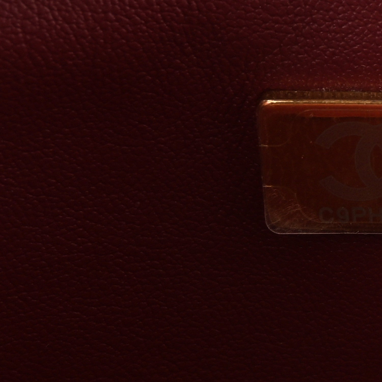 Chanel Calfskin Crocodile Embossed Archetype Small Shopping Tote Burgundy 7 of 10