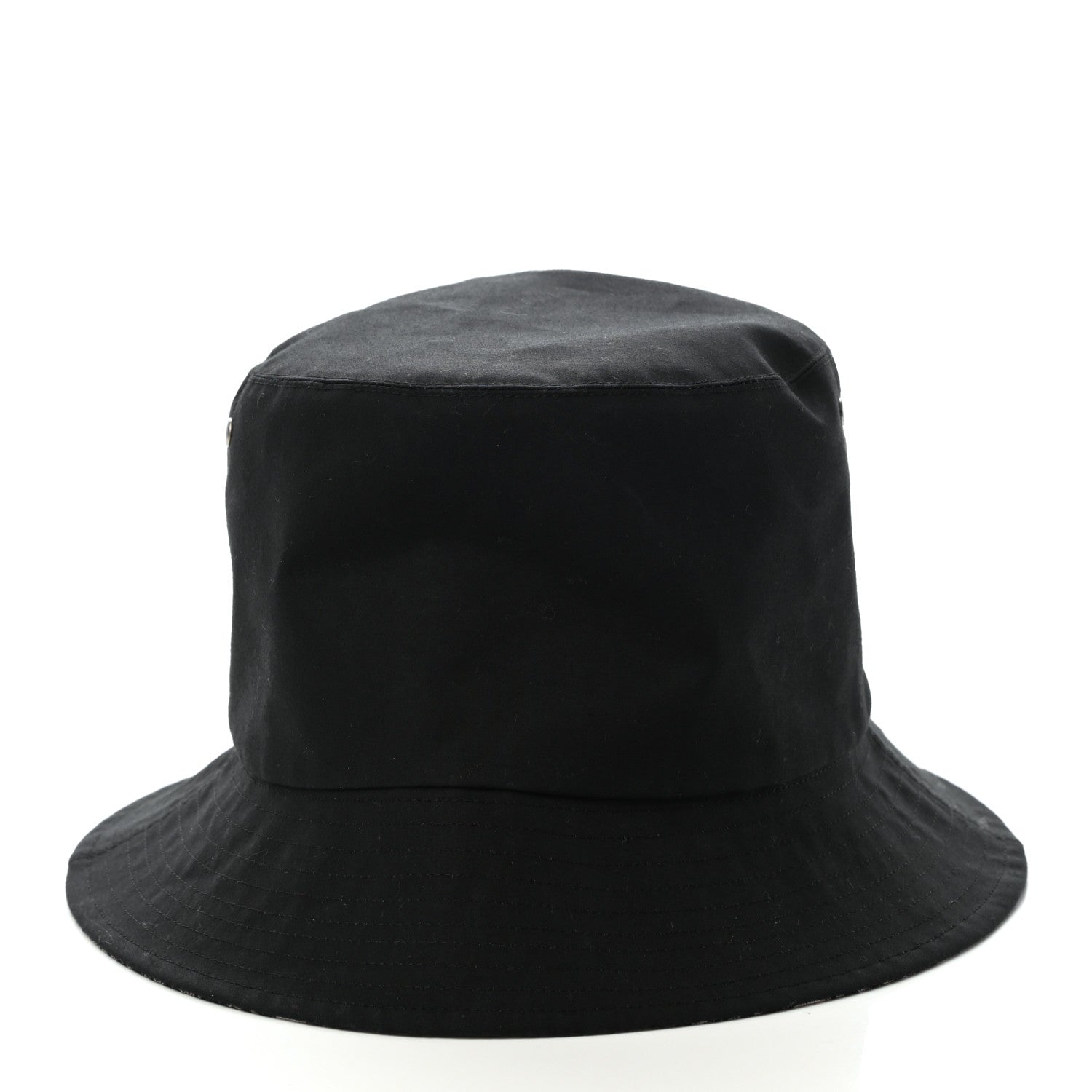 Christian Dior Polyester Cotton Oblique Teddy-D Brim Bucket Hat 57 Black 5 of 23