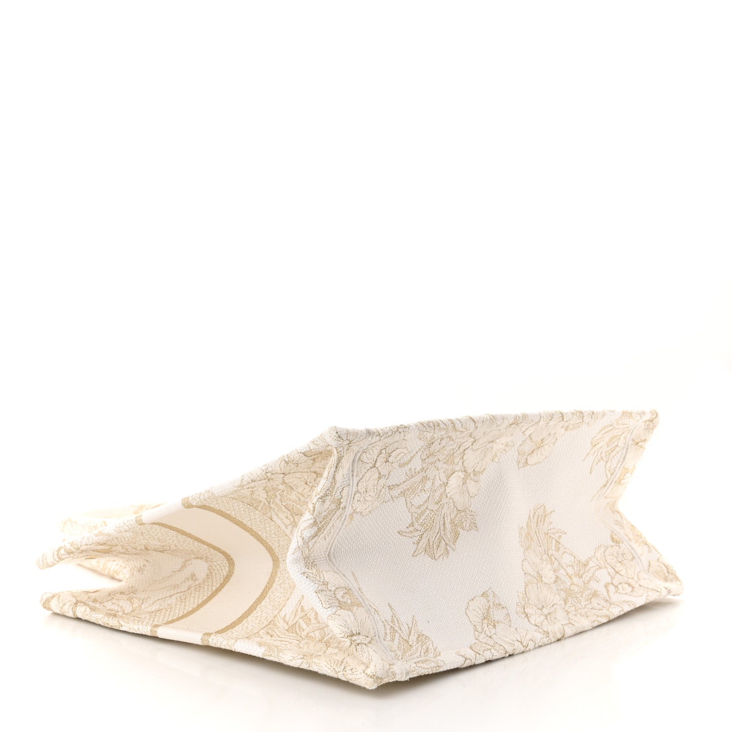 Canvas Embroidered Medium Rêve d'Infini Book Tote Gold