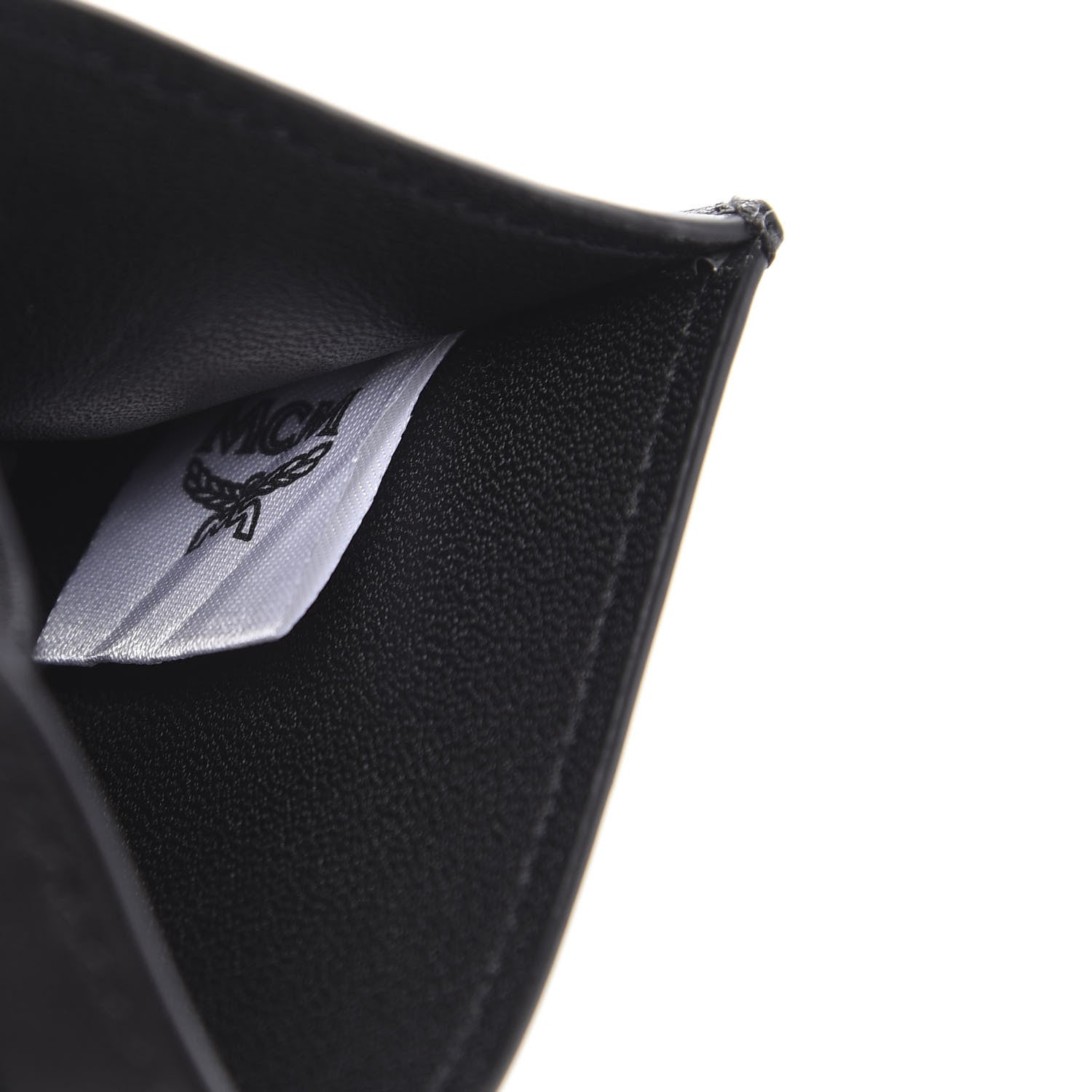 MCM Calfskin Ottomar Monogram Card Case Black 6 of 8