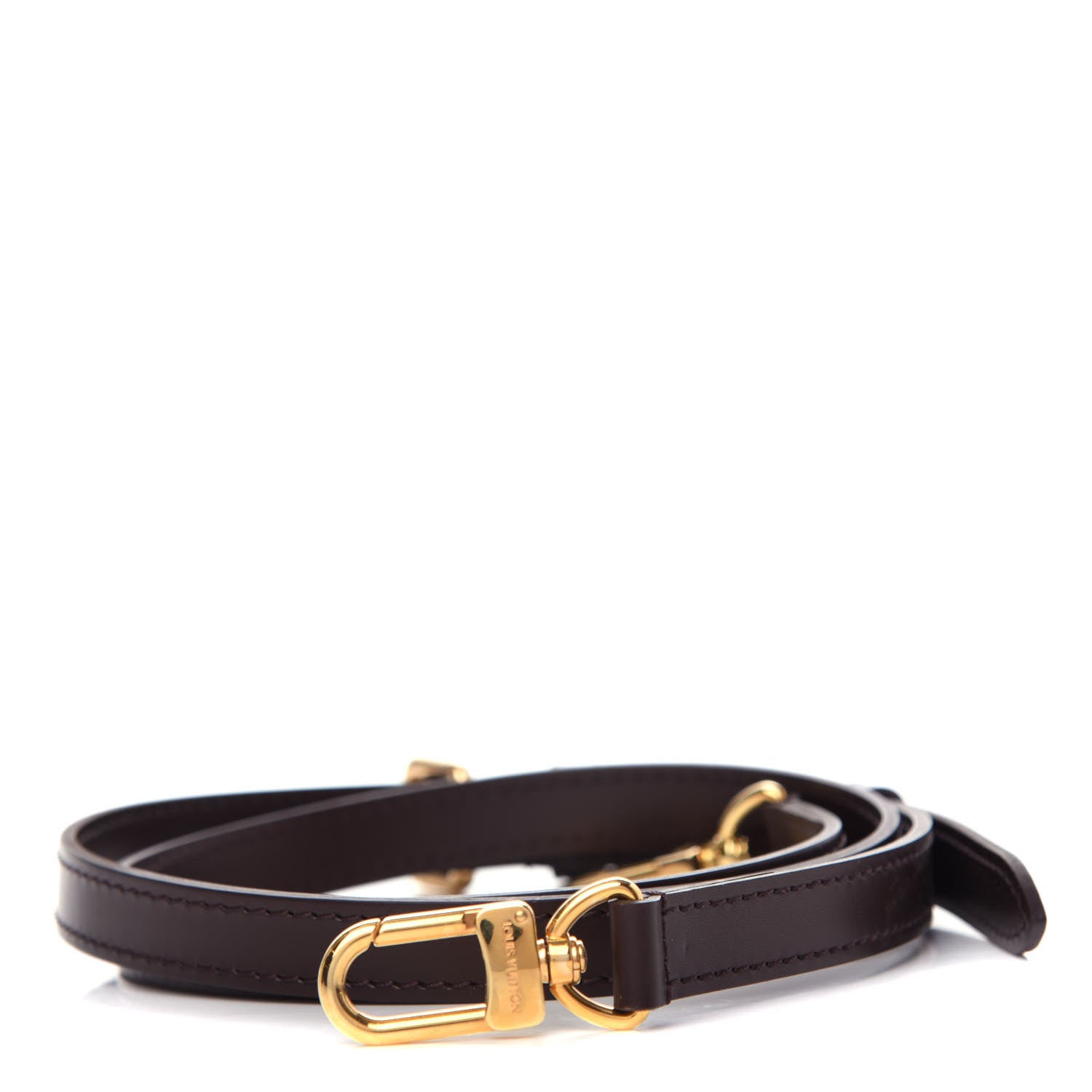 Louis Vuitton Calfskin 16mm Adjustable Shoulder Strap Brown 1 of 2