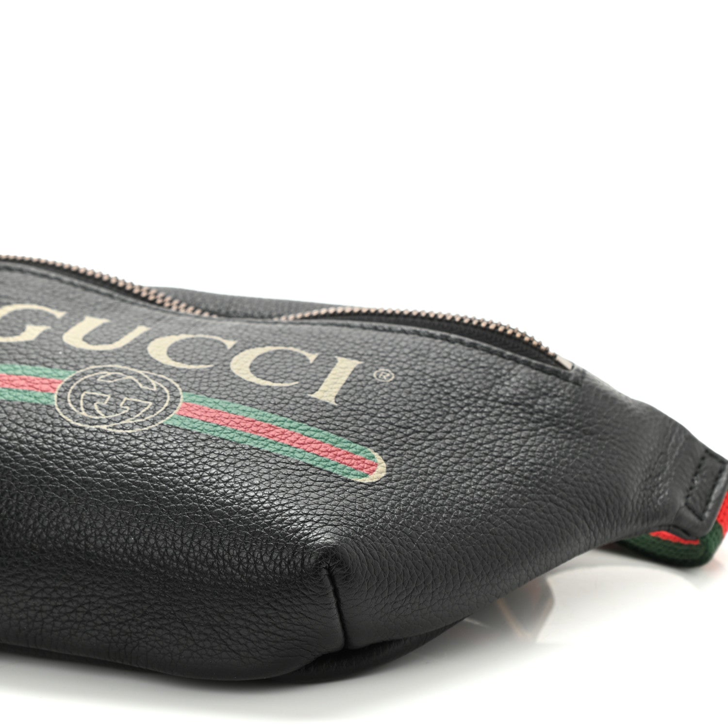 Gucci Grained Calfskin Small Logo Belt Bag Black 12 of 12