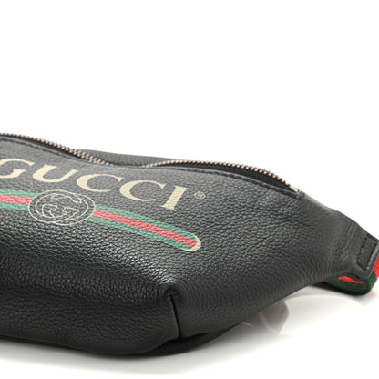 Gucci Grained Calfskin Small Logo Belt Bag Black 12 of 12