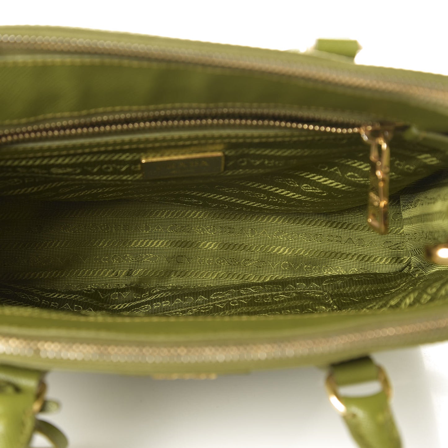 Saffiano Small Galleria Double Zip Tote Edera