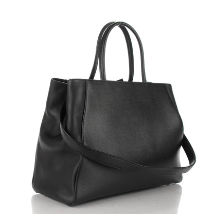 Fendi Vitello Elite Medium 2Jours Tote Black 3 of 7