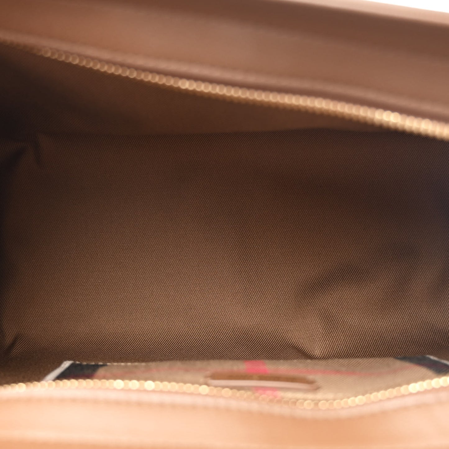 Calfskin Mega Check Small Banwell Tote Brown