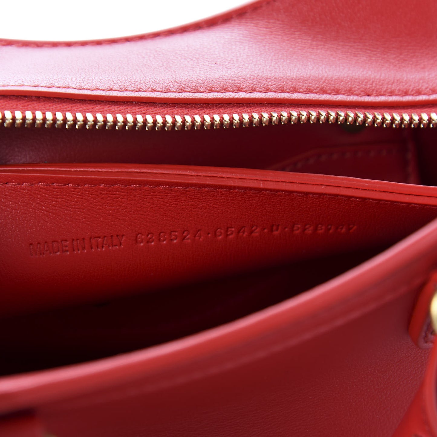 Smooth Calfskin Neo Classic Brass Hardware Mini City Red