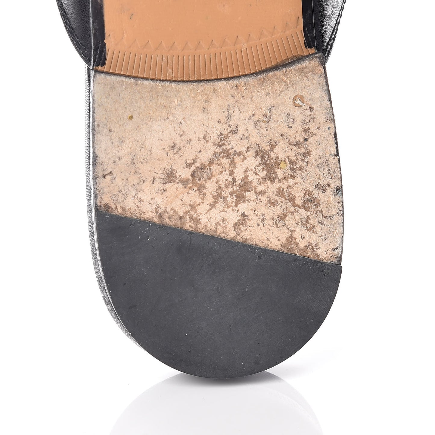 Calfskin Womens Princetown Slippers 38.5 Black