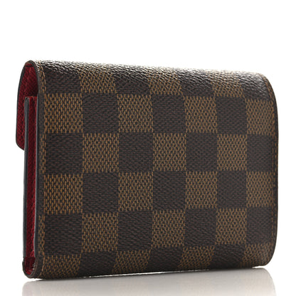 Louis Vuitton Damier Ebene Victorine Wallet Cherry 3 of 12
