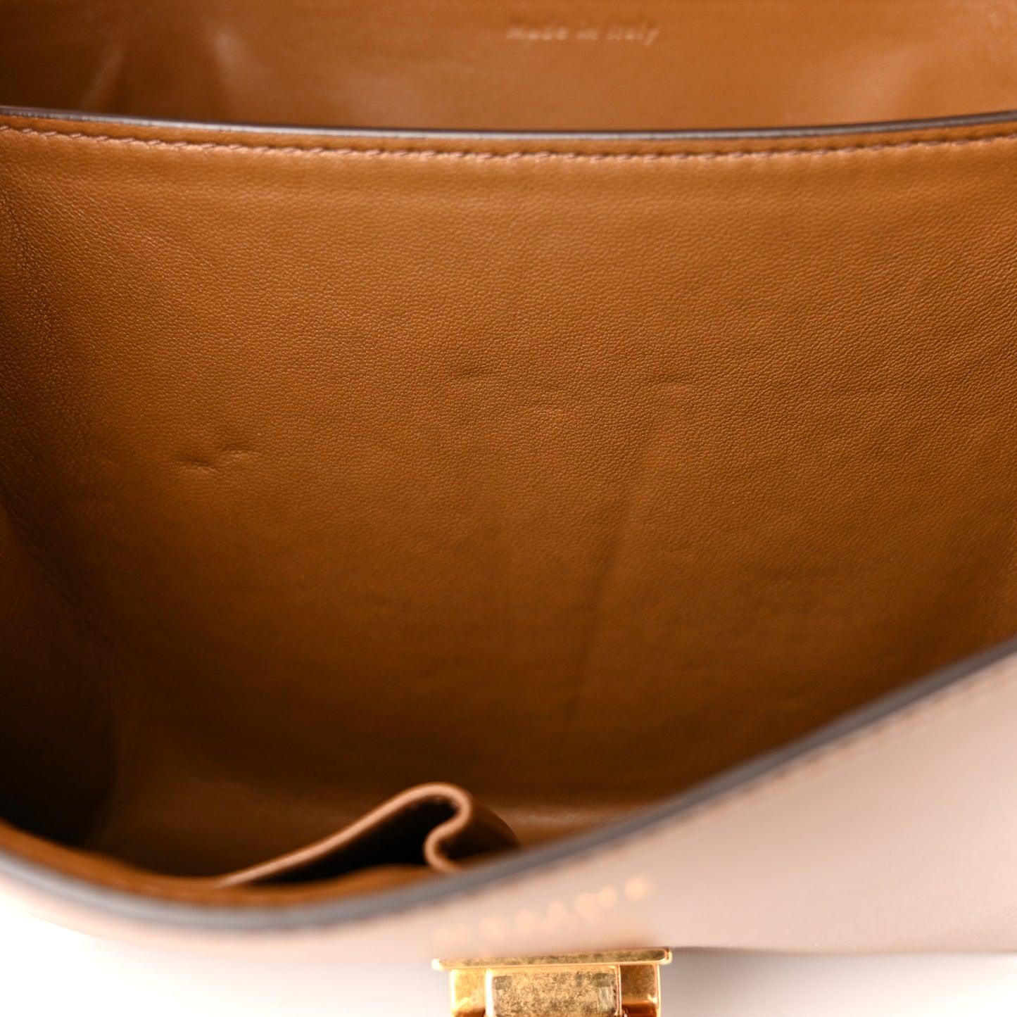 Box Calfskin Medium Classic Box Flap Bag Camel