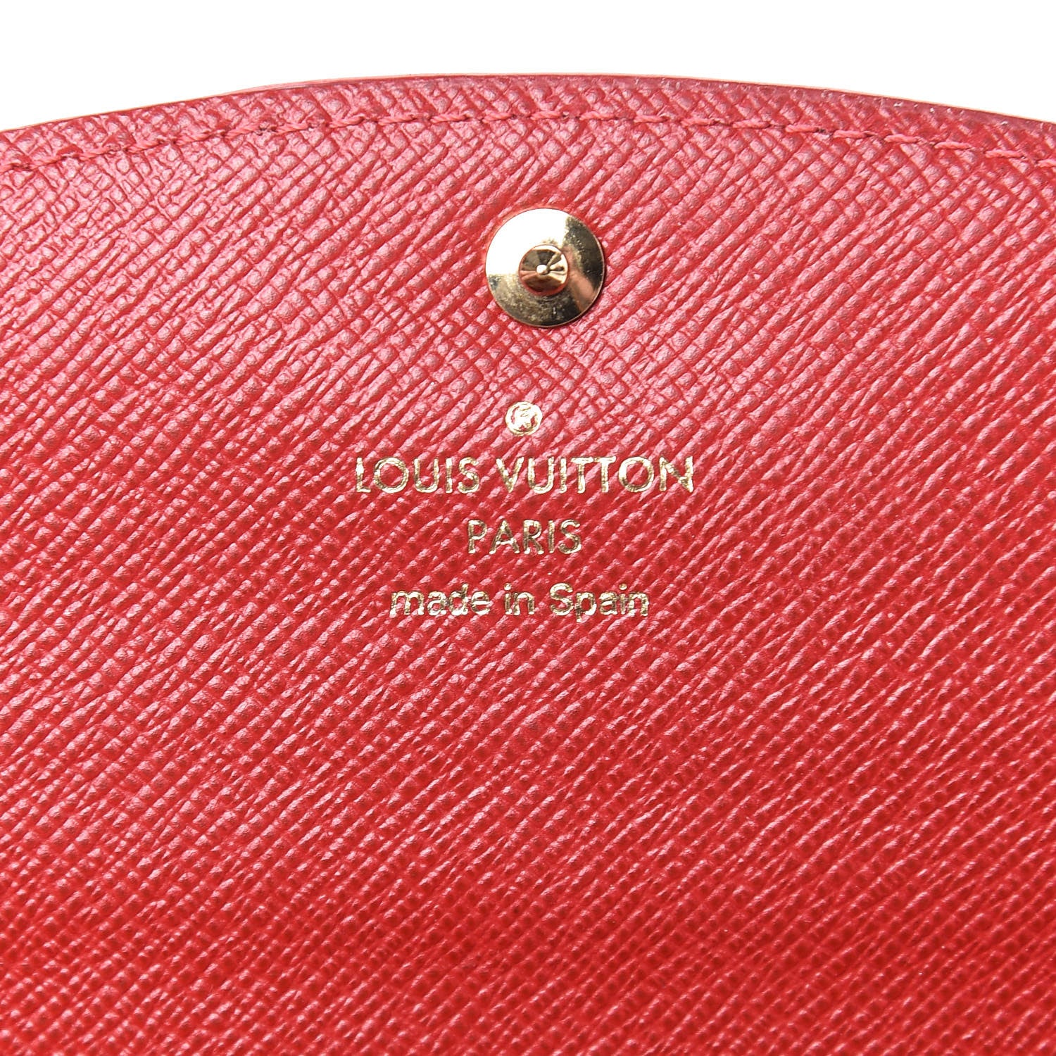 Louis Vuitton Damier Ebene Caissa Wallet Cherry 6 of 6