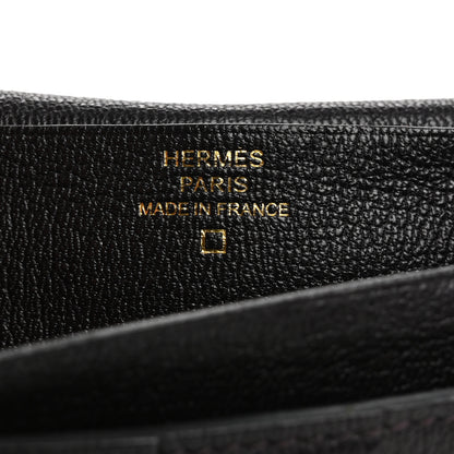 Hermes Shiny Alligator Bearn Gusset Wallet Aubergine 6 of 12