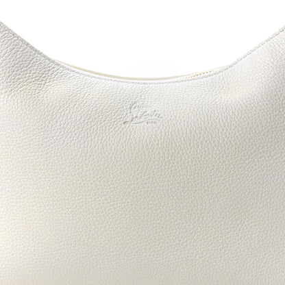 Christian Louboutin Calfskin Large Loubila Chain Shoulder Bag White 8 of 10