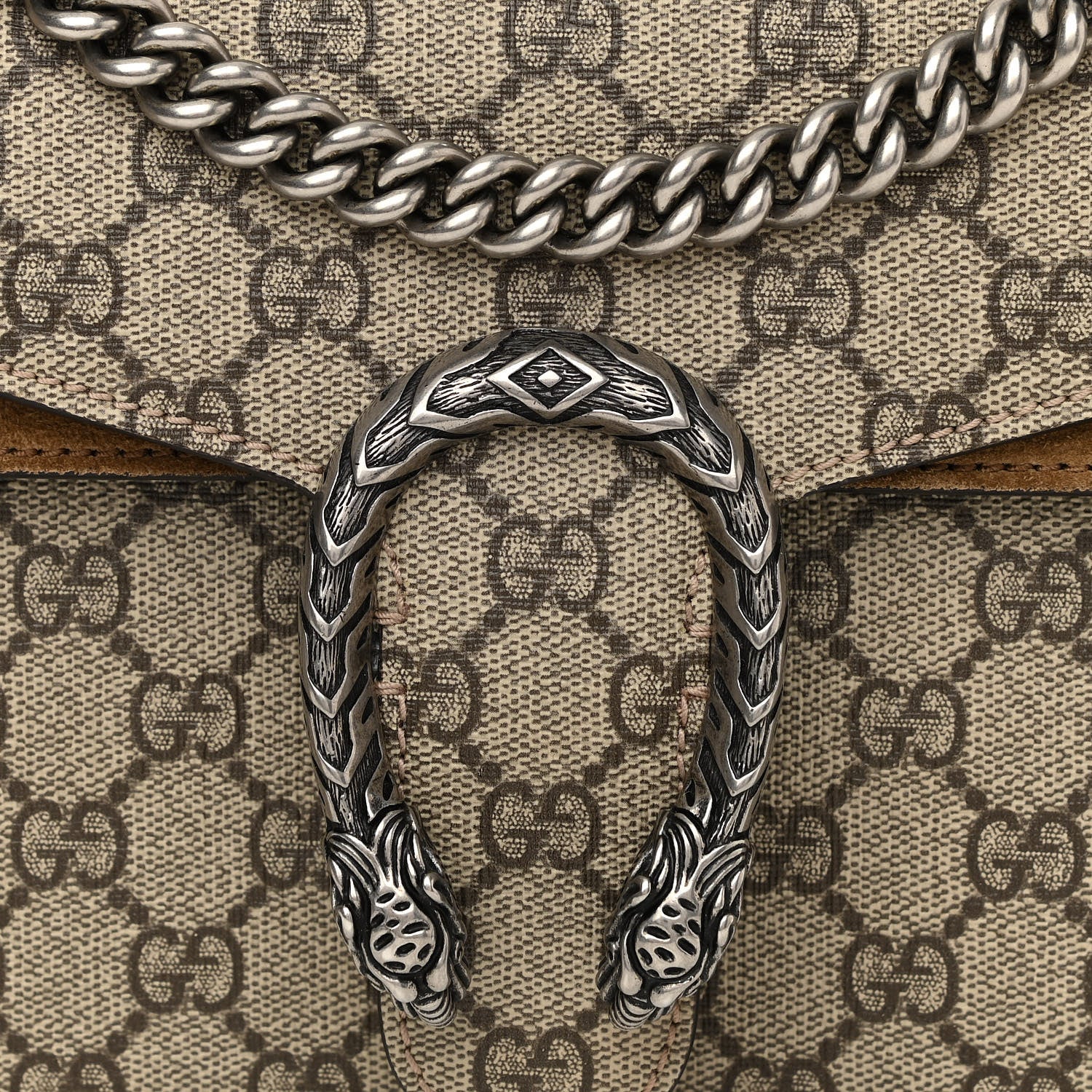Gucci GG Supreme Monogram Small Dionysus Shoulder Bag Taupe 12 of 12