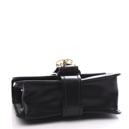 Chloe Shiny Goatskin Calfskin Mini Aby Chain Shoulder Bag Black 3 of 11