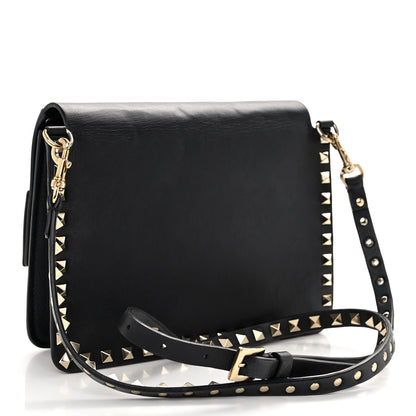 Valentino Garavani Vitello Rockstud Side Slip Crossbody Black 3 of 9