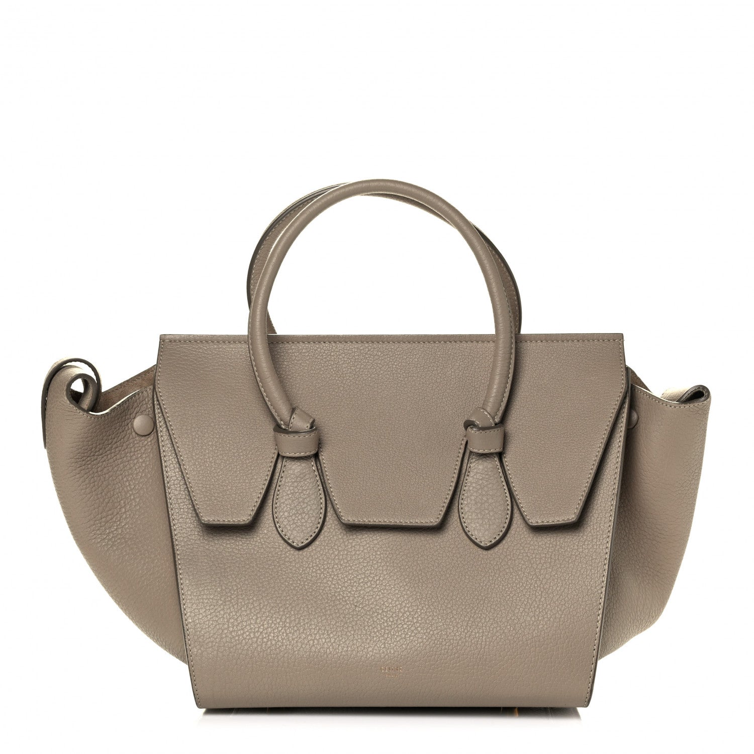 Celine Crisped Calfskin Mini Tie Knot Tote Light Taupe 1 of 4