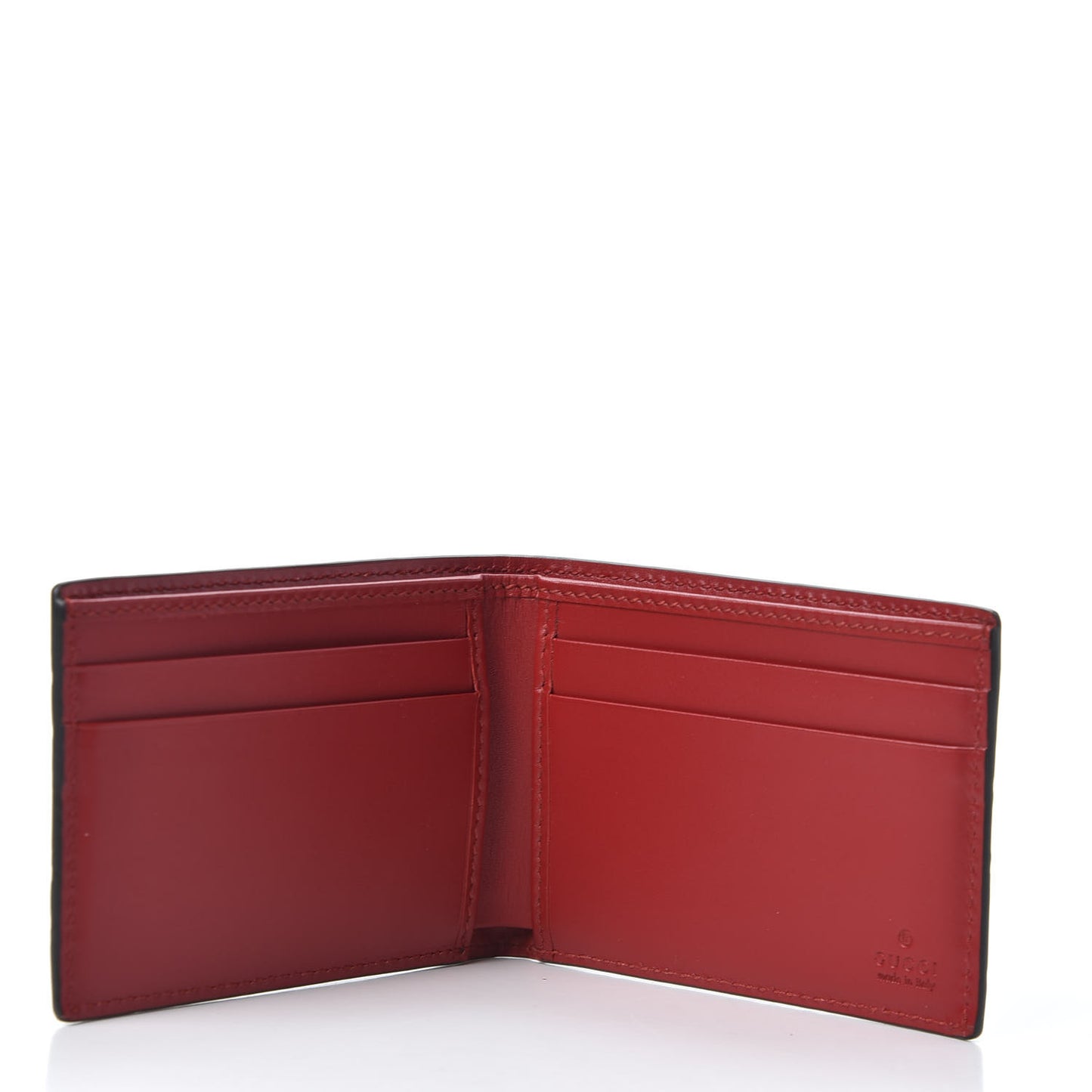 Guccissima Signature Bi-Fold Wallet Red