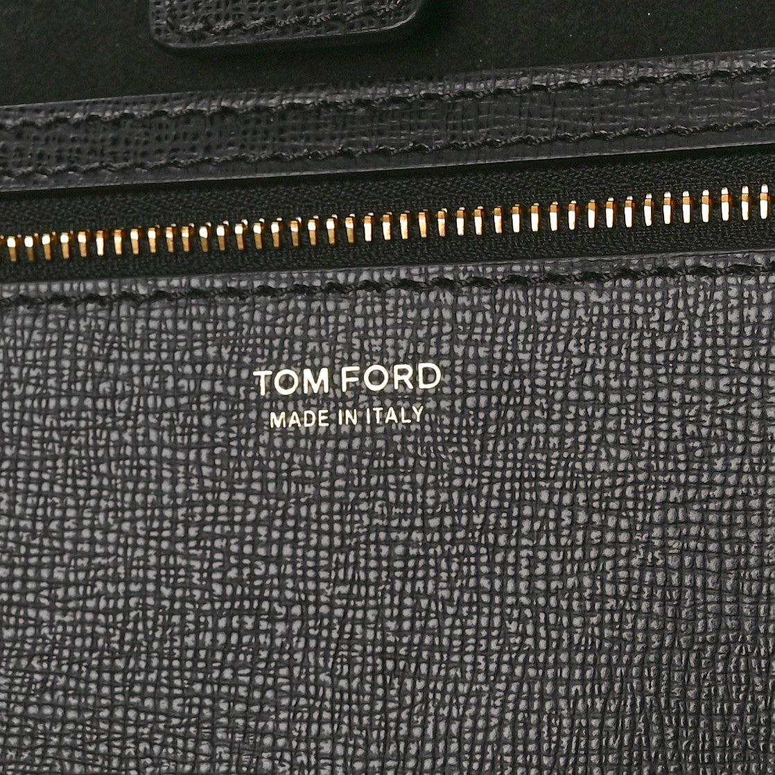 Saffiano Large T Tote Black