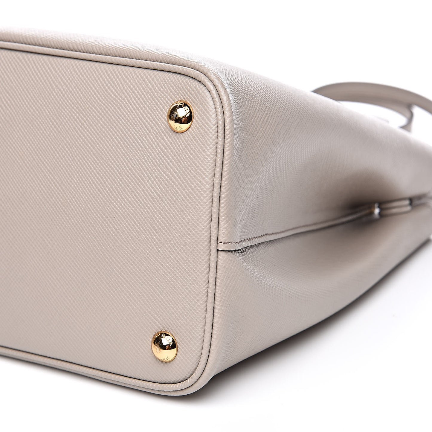 Saffiano Cuir Small Double Bag Pomice
