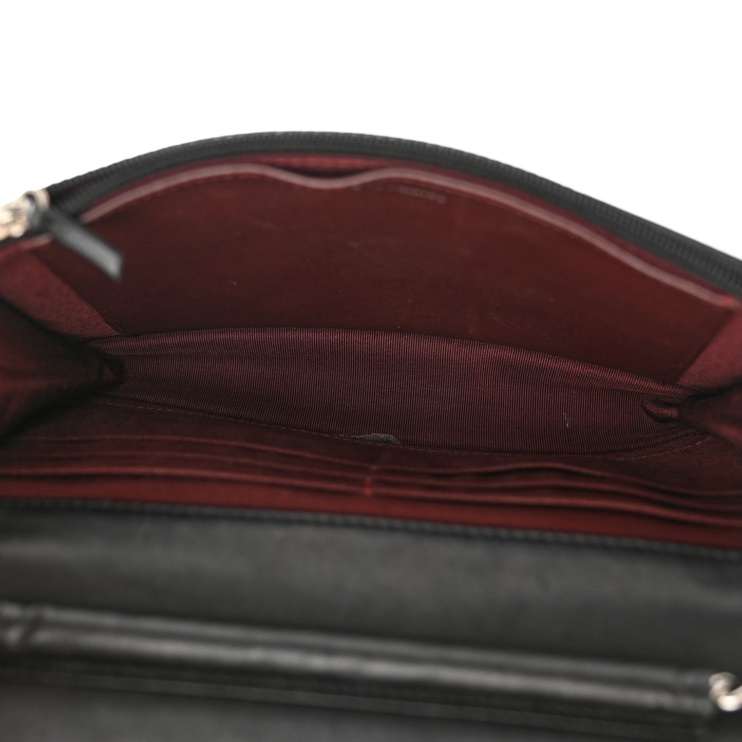 Lambskin Quilted Wallet On Chain WOC Black
