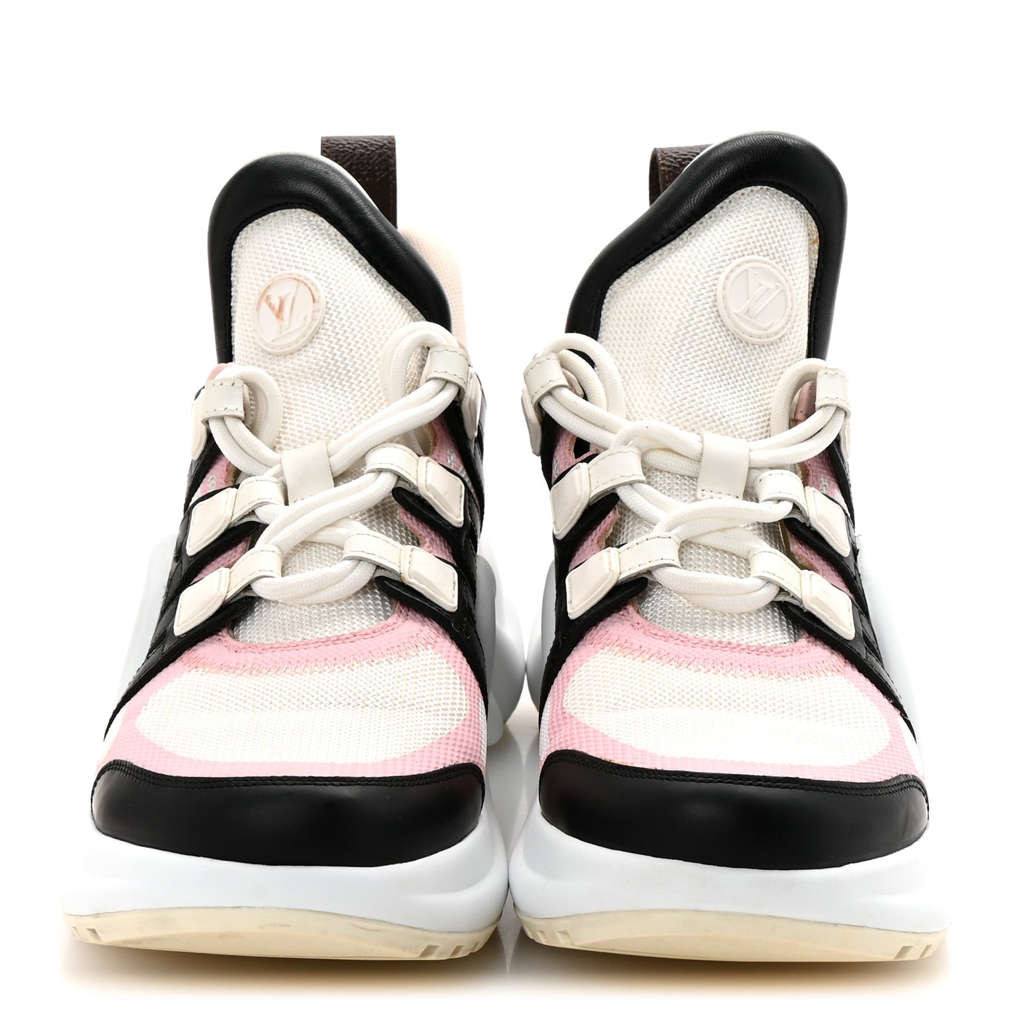Calfskin Technical Nylon LV Archlight Sneaker 38 Rose Clair
