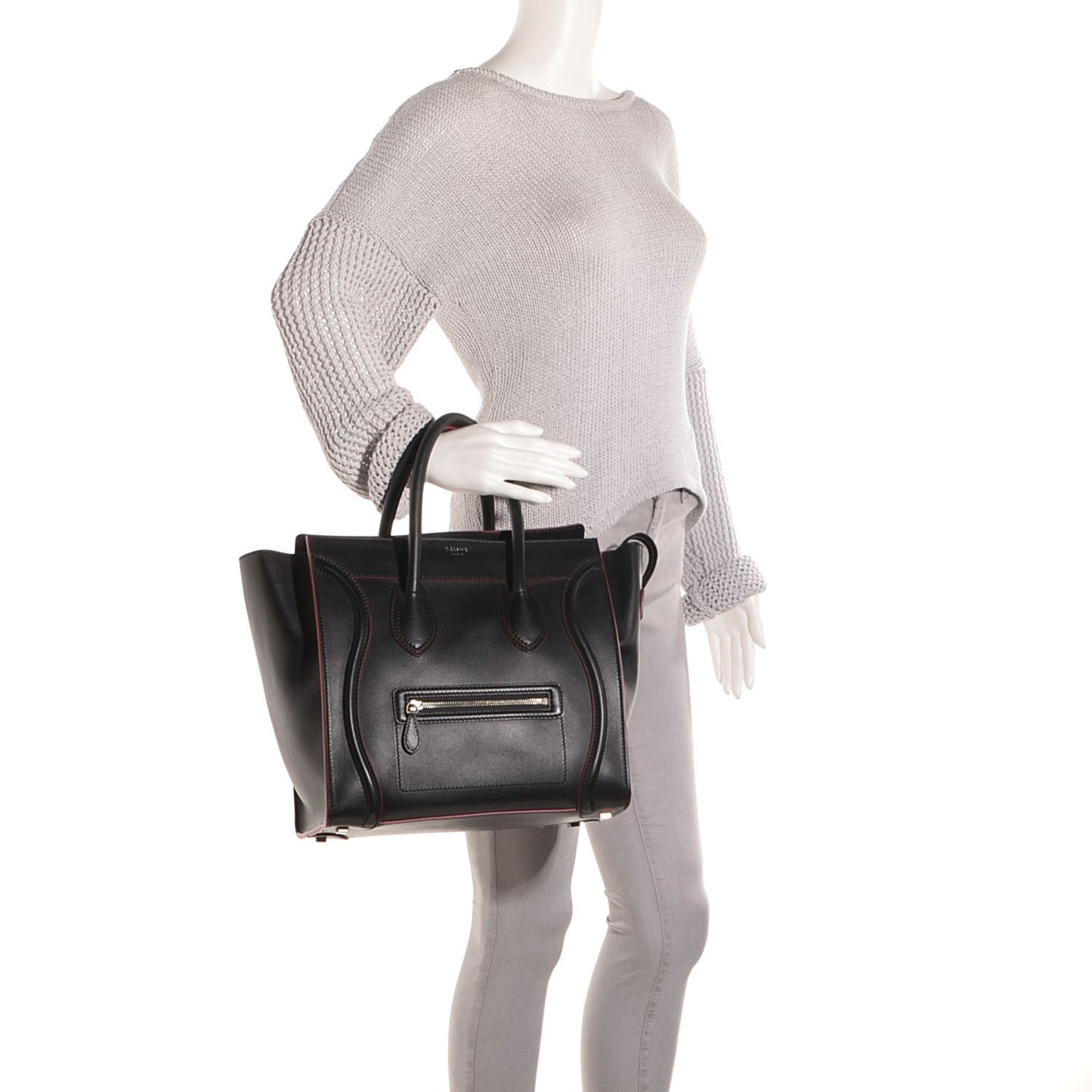 Smooth Calfskin Mini Luggage Black