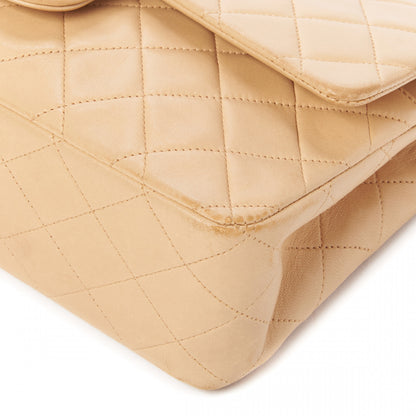 Chanel Lambskin Quilted Medium Double Flap Beige 5 of 11