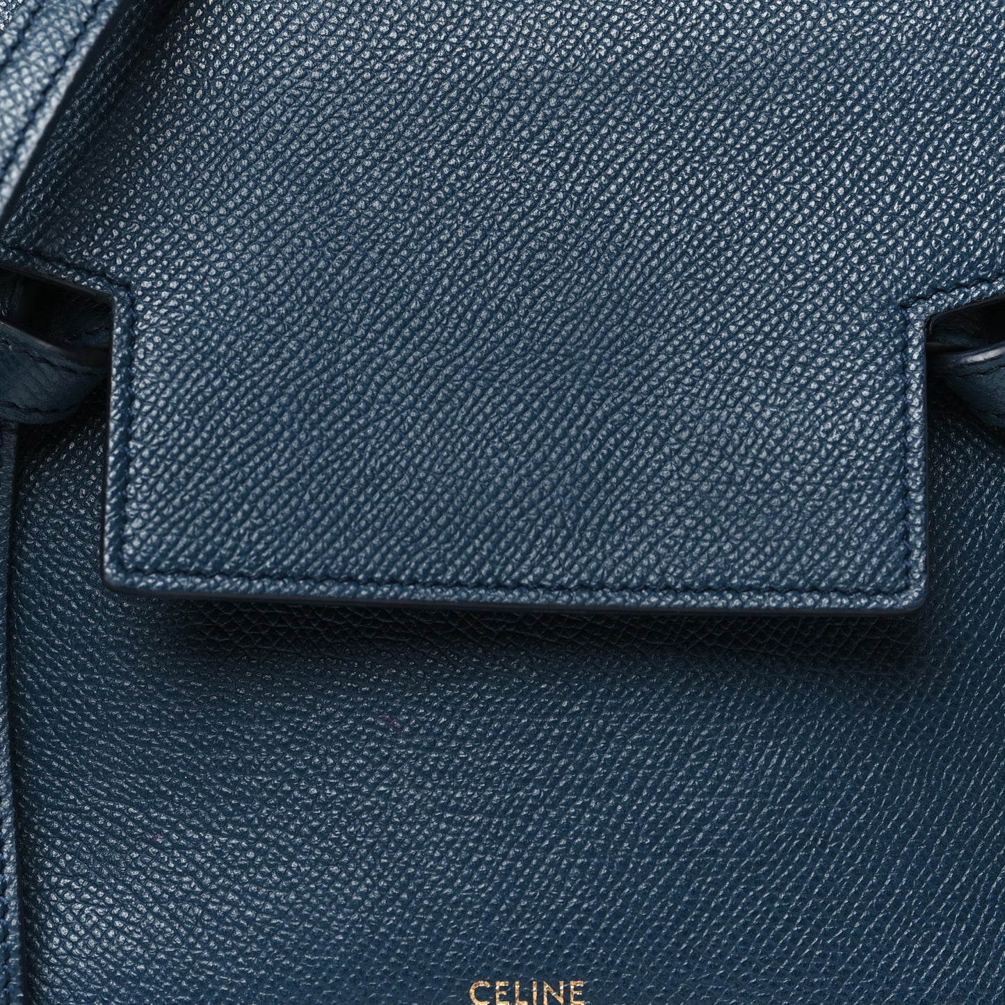 Grained Calfskin Nano Belt Bag Abyss Blue