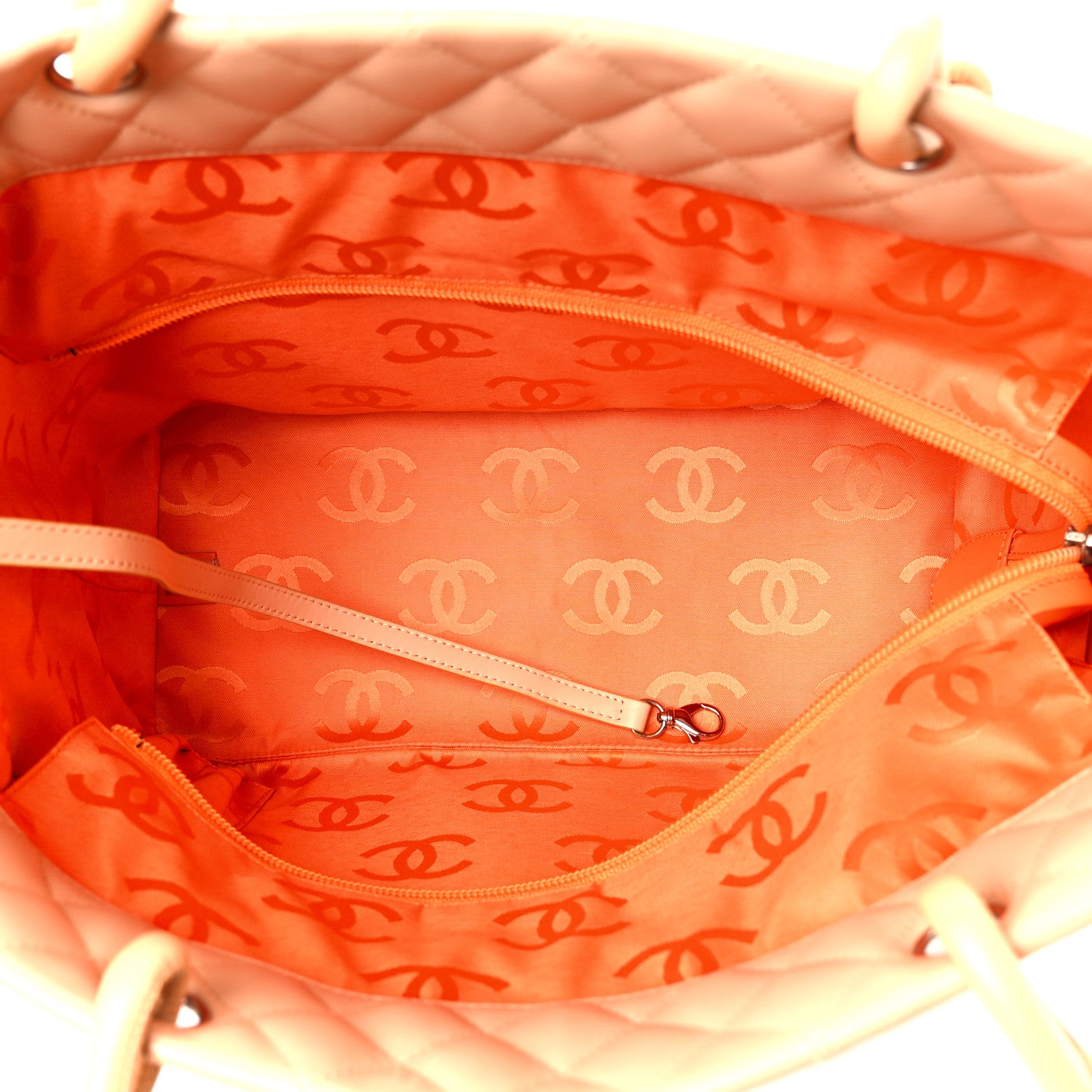 Chanel Calfskin Quilted Large Cambon Tote Beige 5 of 10