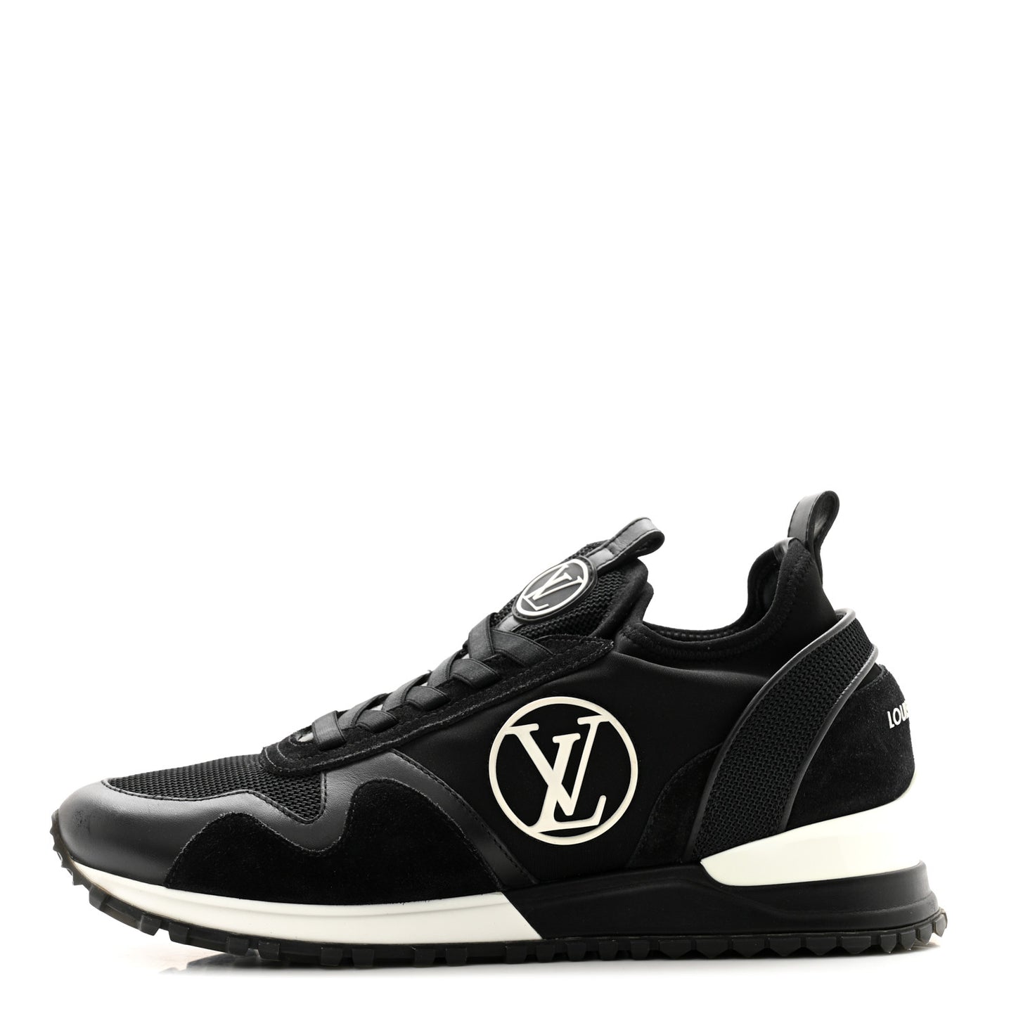 Calfskin Run Away Sneakers 37.5 Black