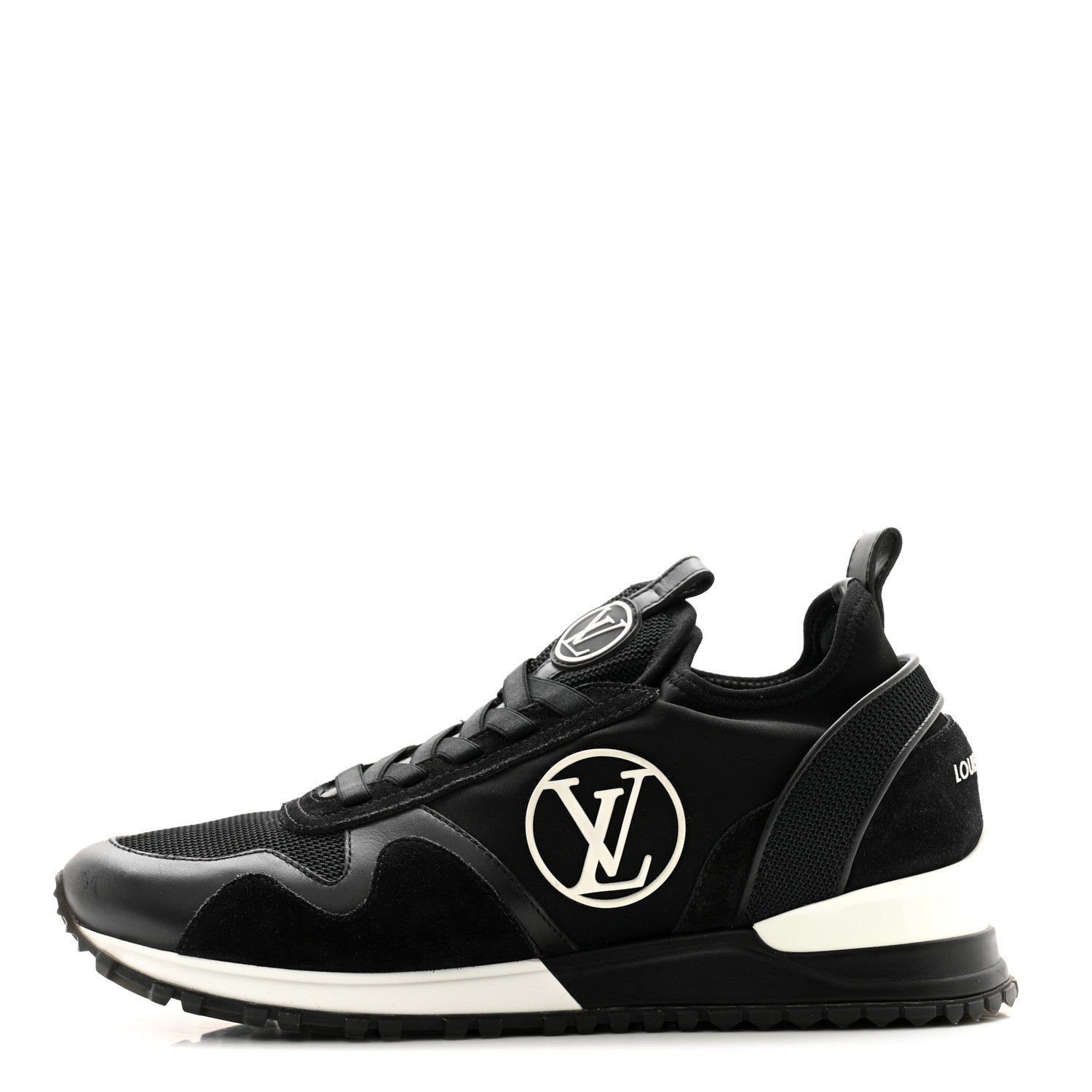 Louis Vuitton Calfskin Run Away Sneakers 37.5 Black 1 of 10