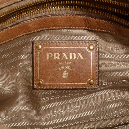 Prada Cervo Patchwork Fringe Dome Satchel Naturale 7 of 11