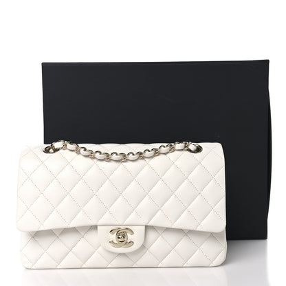 Chanel Caviar Quilted Medium Double Flap White 11 of 11