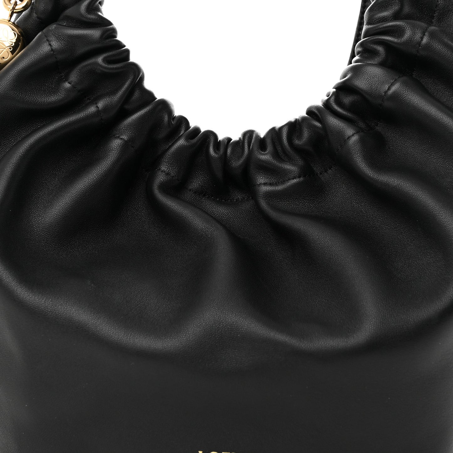 Nappa Small Squeeze Bag Black