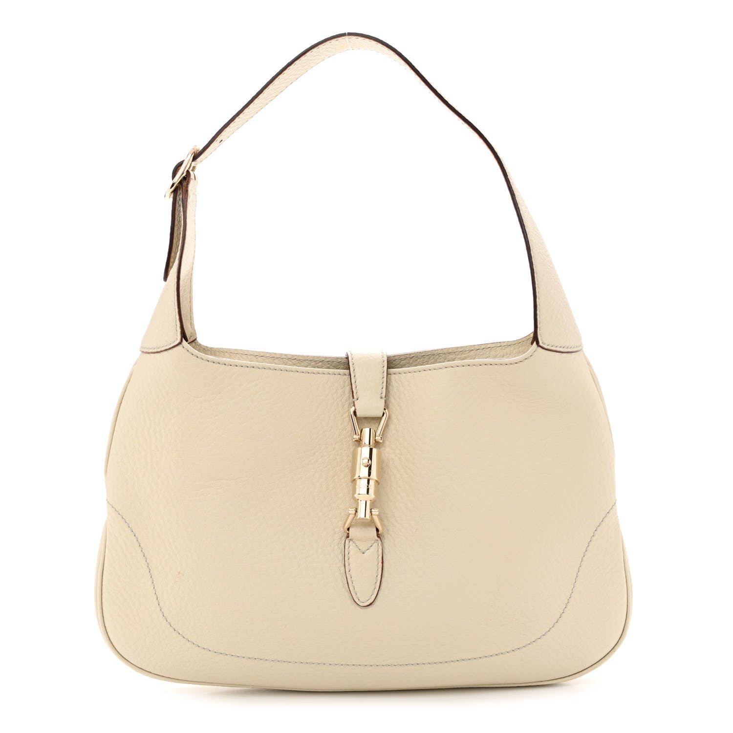 Gucci Calfskin Small Jackie O Hobo White 1 of 10